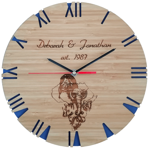 Personalized Big 5 Clock