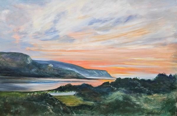 279.  Sunrise over lagoon (Bob)  (60 x 90cm)