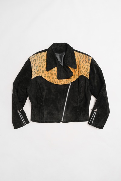 Genuine Leather Biker Style Jacket