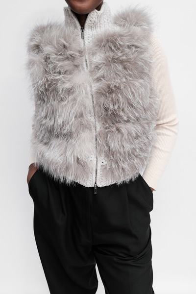 Lorenza Antoniazzi Rabbit Fur Gillet