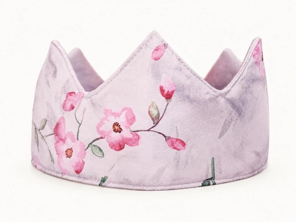Kingdom Crown Silvery Grey with Pink Flowers