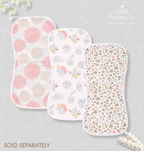 Soft Absorbent Burp Cloths (Multiple Designs) - Sold separately