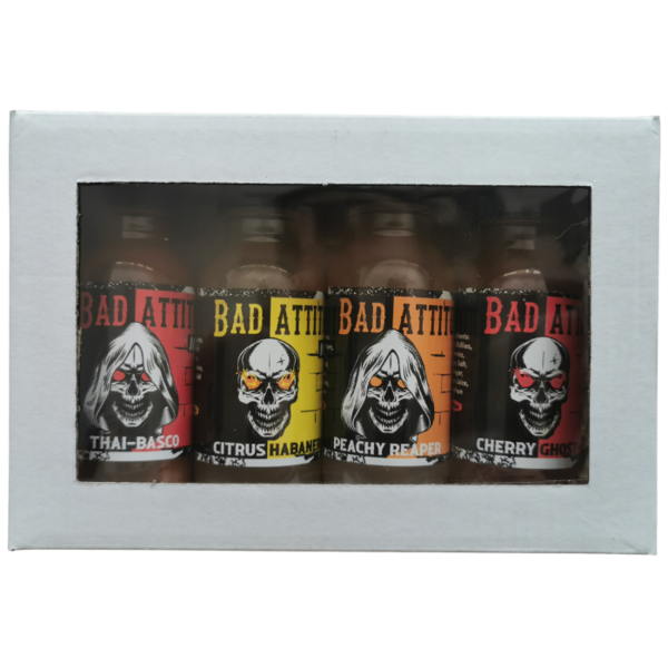 Gift Pack - 4 Bad Attitude Chilli sauces