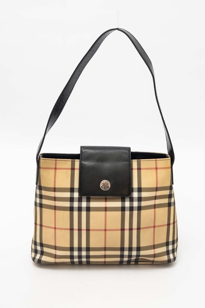 BURBERRY London Vintage Nova Check Shoulder Bag Medium