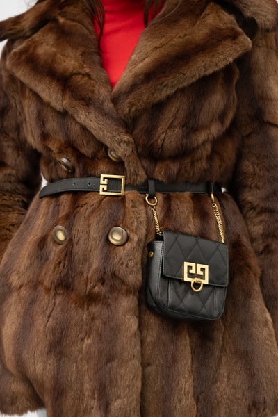 Vintage Chocolate Brown Fur Short Coat