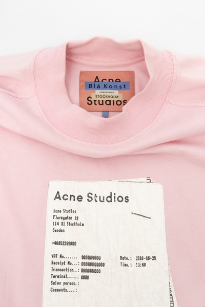 ACNE STUDIOS Blå Konst Oversized Tshirt Pink