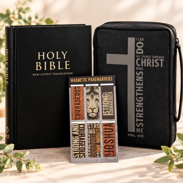 Bible Blessings Black Collection – English NLT Bible Gift Set