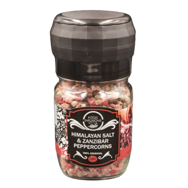Himalayan Salt and Zanzibar Pepper spice grinder