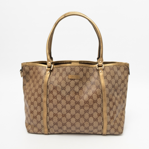 GUCCI Pre-Owned  GG Crystal Tote Bag Coated Canvas
