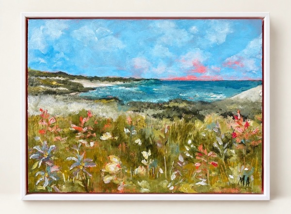 Wildflower Bay - Original mixed media painting