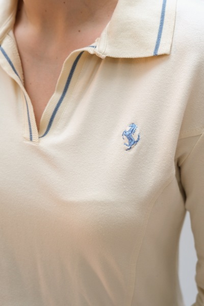 Fila x Ferrari Long Sleeve Polo Shirt