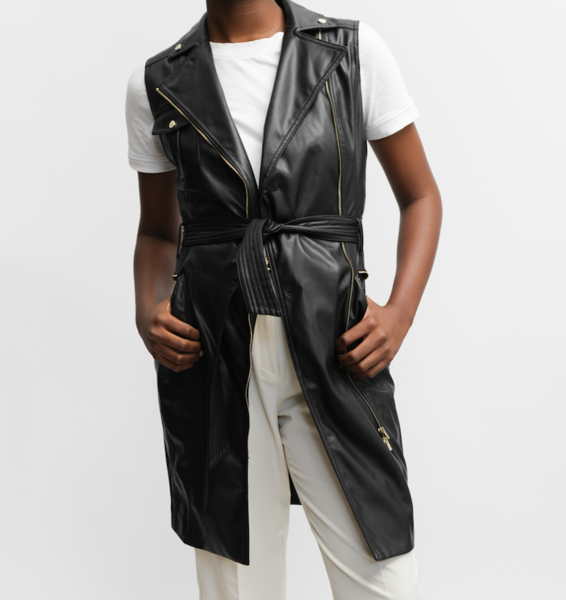 Calvin Klein Faux Leather Vest