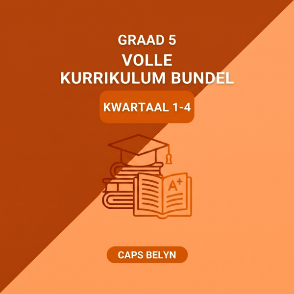 Graad 5 Volle Kurrikulum Bundel Kwartaal 1-4