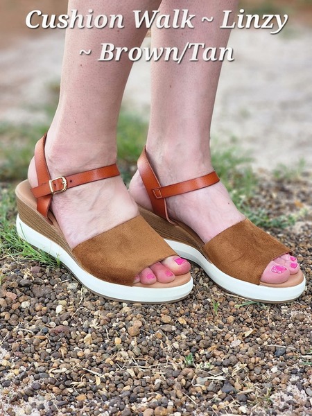 Cushion Walk ~ Linzy ~ Brown (Size 6)