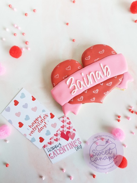 Personalised Heart Red&Pink