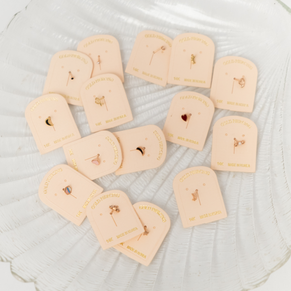 Assorted 14K Solid Gold Piercings