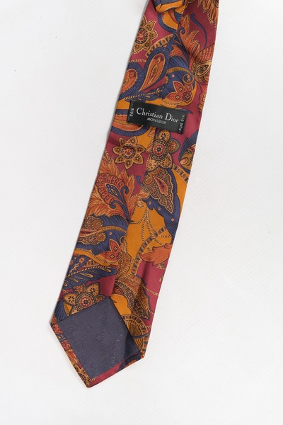 Christian Dior Printed Silk Tie