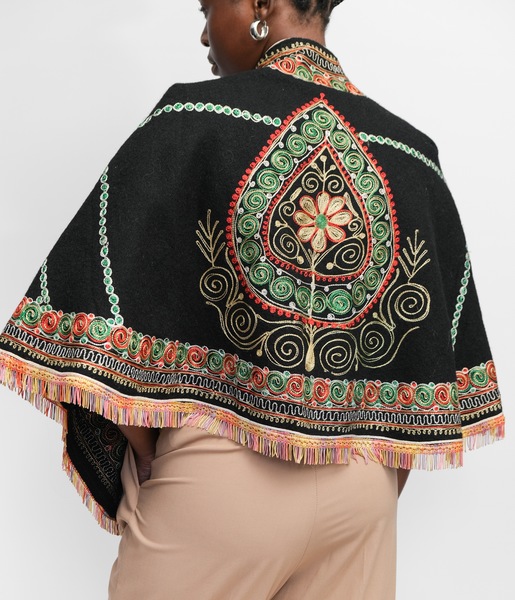 embroidered winter shawls