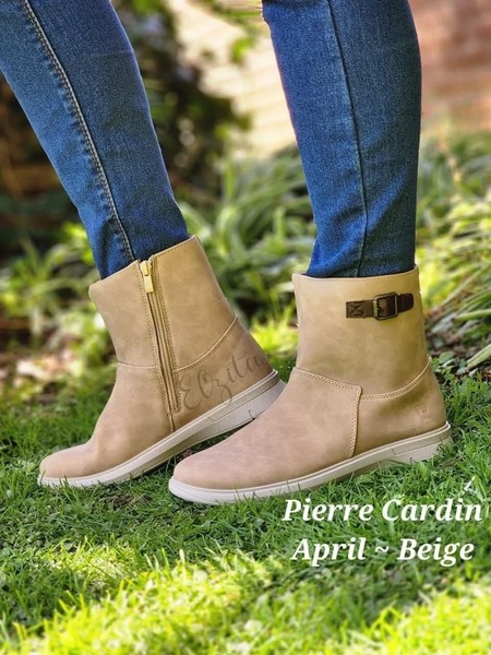 Pierre Cardin - April Boots - Beige (Size 4 )