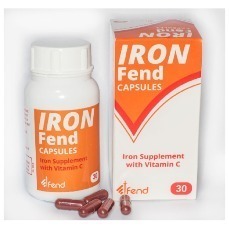 IRON FEND IRON SUPPLEMENT + VIT C CAPSULES - 30