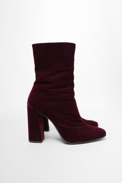 Velvet Ankle Boots