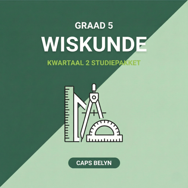 Graad 5 Wiskunde Kwartaal 2 Studiepakket (CAPS Belyn)