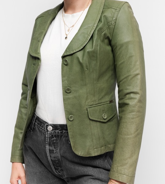 NafNaf Genuine Leather Blazer