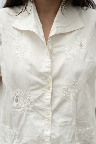 Vintage Cotton Embroidered Shirt