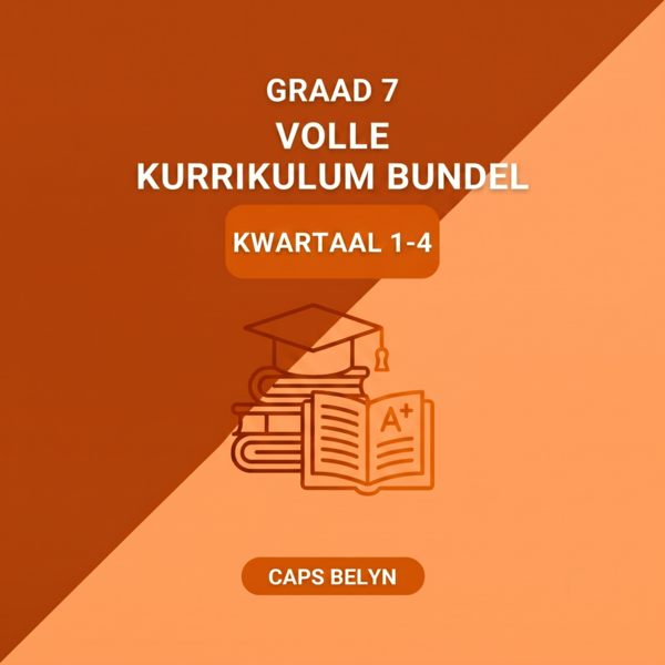 Graad 7 Volle Kurrikulum Bundel Kwartaal 1-4