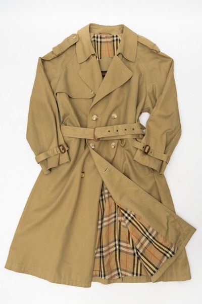 INCOM Vintage Trench With Checked Lining And Belt