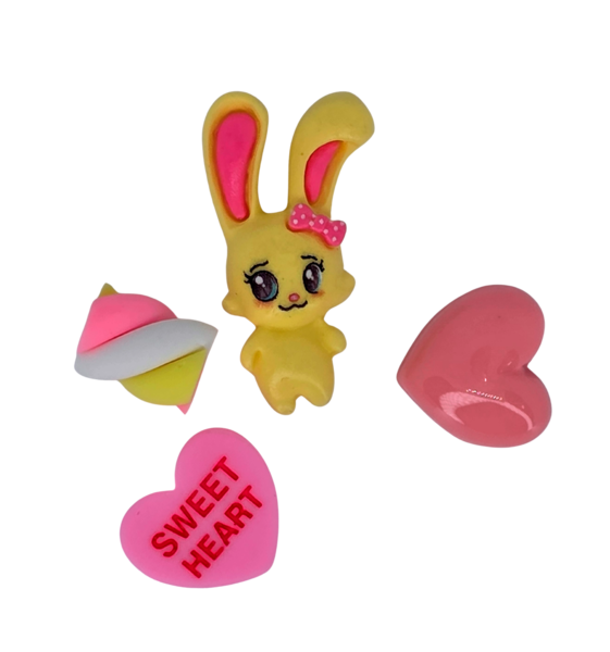 Charm combo: Rabbit & Sweets (4 Pieces)