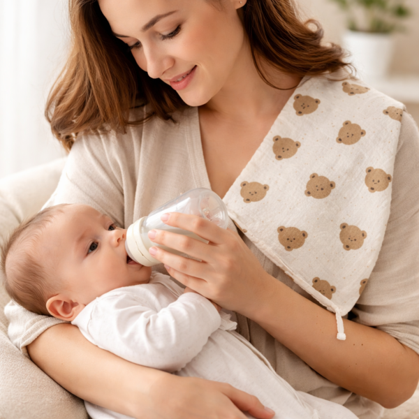 Baby Essentials Cotton Feeding Cloths (5 Pack)