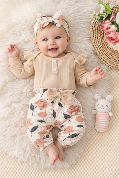 Blush Bloom Baby Set