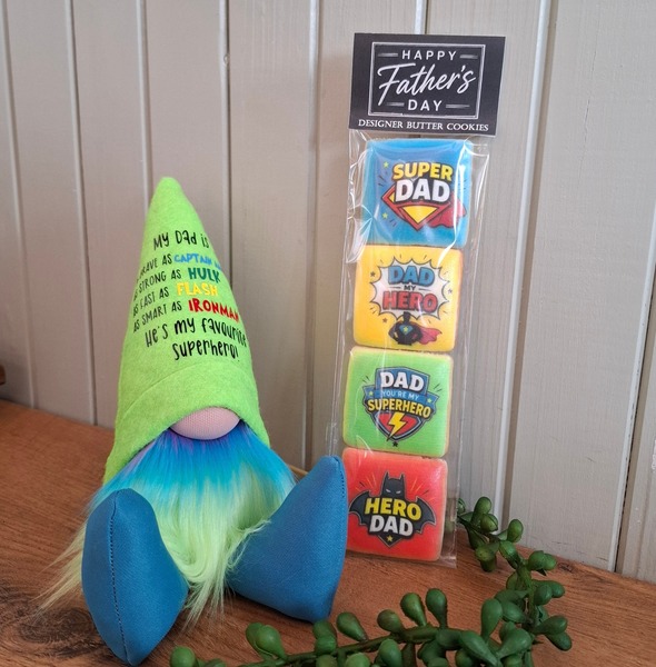 Mini Father's Day Gnome - Superhero