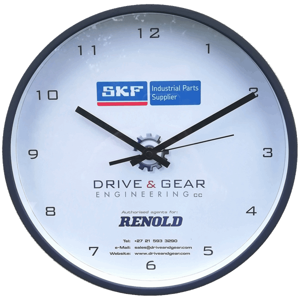 Framed Company Logo Clock