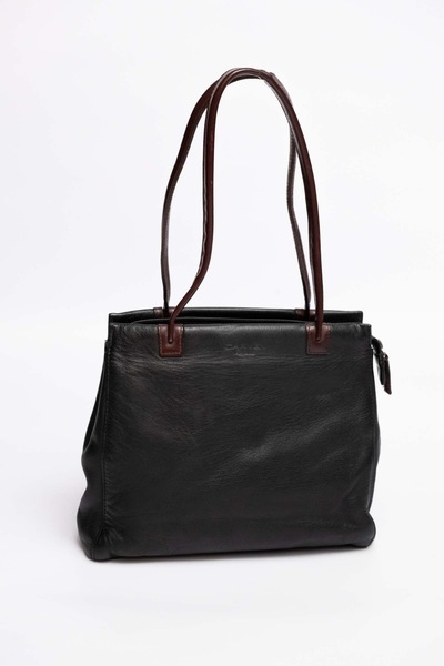 Vintage Carven Paris Leather Shoulder Bag