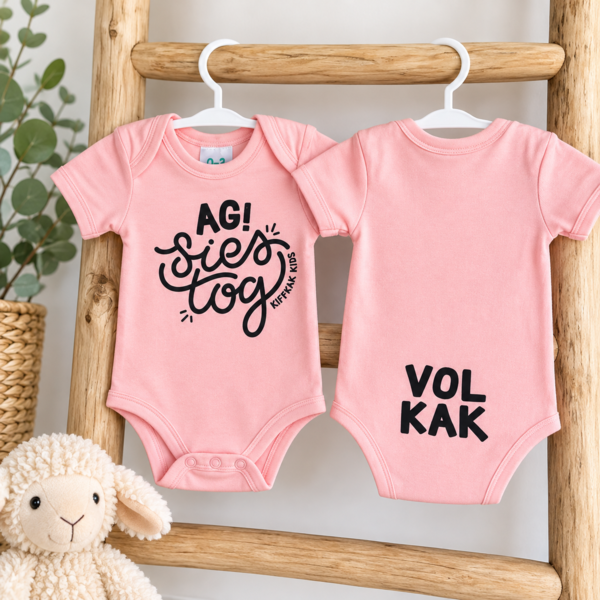 Ag siestog baby-grow (pink)