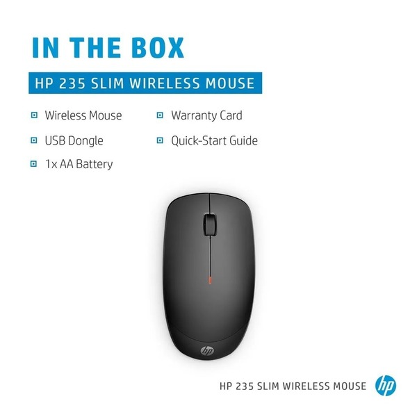 HP 235 SLIM WIRELESS MOUSE - 4E407UT