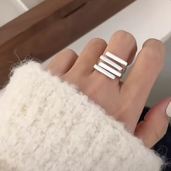 Triple Bar Stacking Ring