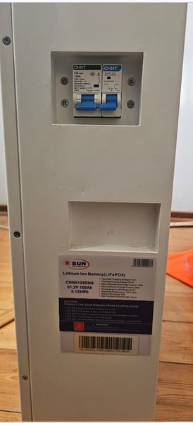 Pre-Owned SUN CNN5120RNS 5.12 kWh LiFePO4 Battery