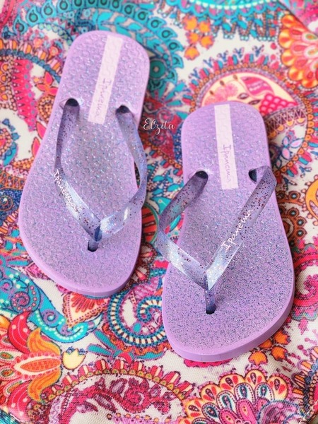 Ipanema - Girls Glitter Flip Flops - Lilac (Size 8, 10/11, 12/13)