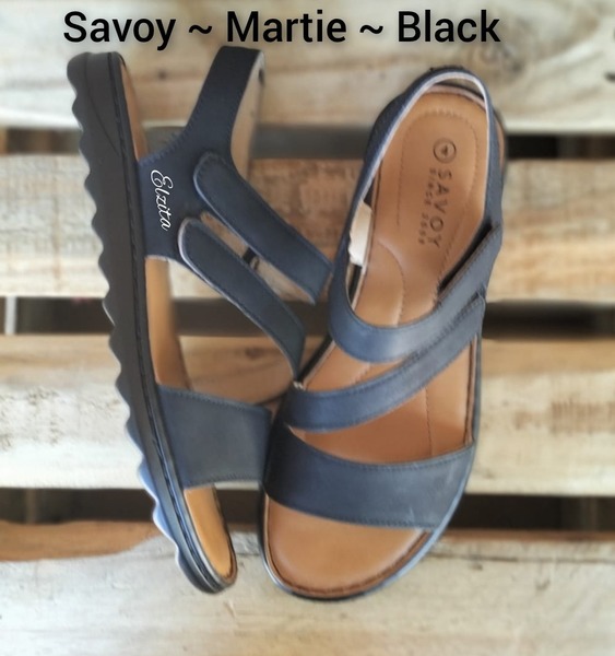 Savoy ~ Martie ~ Black  (Sizes 4, 5, 6, 7, 8)