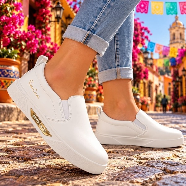 Pierre Cardin - Pierce - White (Size 3, 4, 5, 6, 7, 8 )