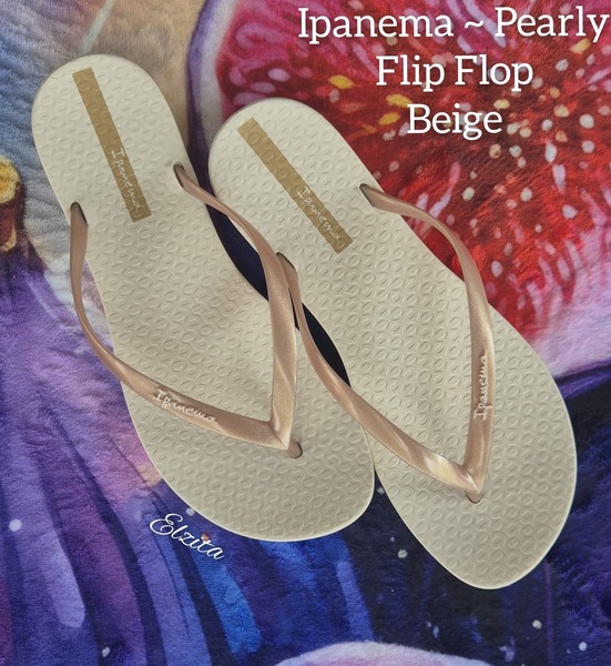 Ipanema - Pearly Flip Flops - Beige (Size 4, 5, 6, 7, 8 )
