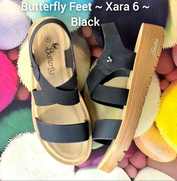 BUtterfly Feet - Xara 6 - Black (Size 4 & 8 )