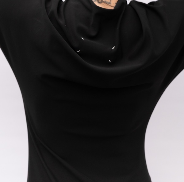 MAISON MARGIELA Pre-Owned Draped Viscose Dress