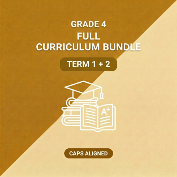 Grade 4 Term 1 + 2 Full Curriculum Bundle (CAPS Aligned)