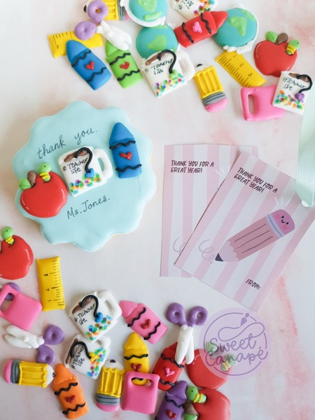 Soft Blue Teacher Badge