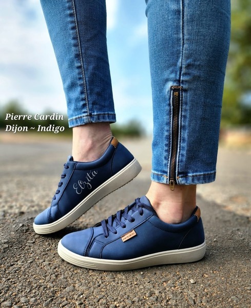 Pierre Cardin ~ Dijon Sneakers ~ Indigo (Size 5 )