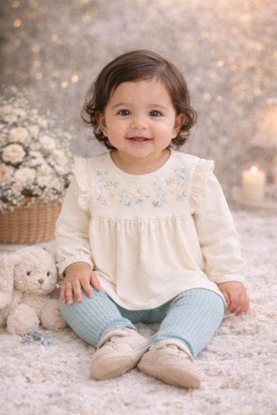 Blossom Breeze Baby Outfit Set